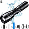 T6 LED Handheld Tactical Flashlight Zoom Torch Light Camping Lamp for 18650 Rechargeable Battery AAA