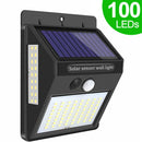 Outdoor Lighting Solar Motion Sensor Light New Upgrade 268 LED Solar Lamp Waterproof for Garden Decoration Street Security Light