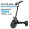 Electric scooter adult 52 V /2000 W 10 inch road tire folding electric scooter double motor electric motorcycle