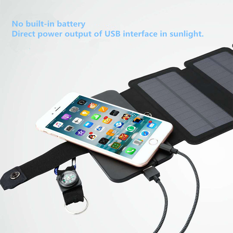 Sun Power folding 10 W Solar Cells Charger 5 V 2.1 A USB Output Devices Portable Solar Panels for Smartphones