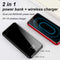Baseus 8000mAh QI Wireless Charger Power Bank Dual USB Wireless Charging Battery Pack Powerbank Portable External Phone Charger