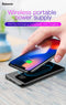Baseus 8000mAh QI Wireless Charger Power Bank Dual USB Wireless Charging Battery Pack Powerbank Portable External Phone Charger