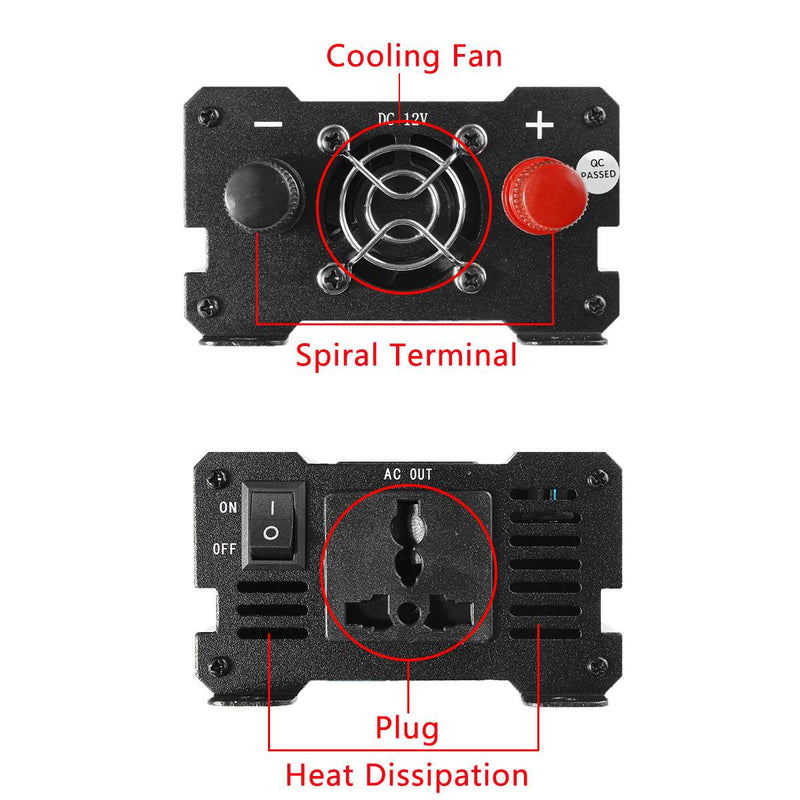 Solar Inverter DC 12V 24V 48V to AC 220V 3000W 4000W 5000W Inverter Voltage Transformer Converter LED for Car Home