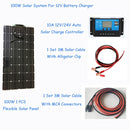 Flexible solar panel 200 w 100 w power home kit solar three types