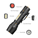 COB LED Flashlight Super Bright Waterproof Handheld Flashlight  1 x AA Battery