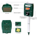 Solar Powered Ultrasonic Outdoor Animal Repeller Motion Sensor Flash LED Light