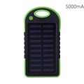 Centechia New Waterproof Solar Power Bank Real 5000 mAh Dual USB External Port Polymer Battery Charger with Outdoor Light Lamp