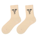 Women 2020 funny face socks cotton