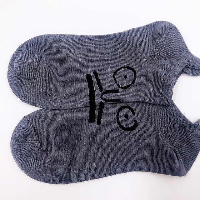 Women 2020 funny face socks cotton