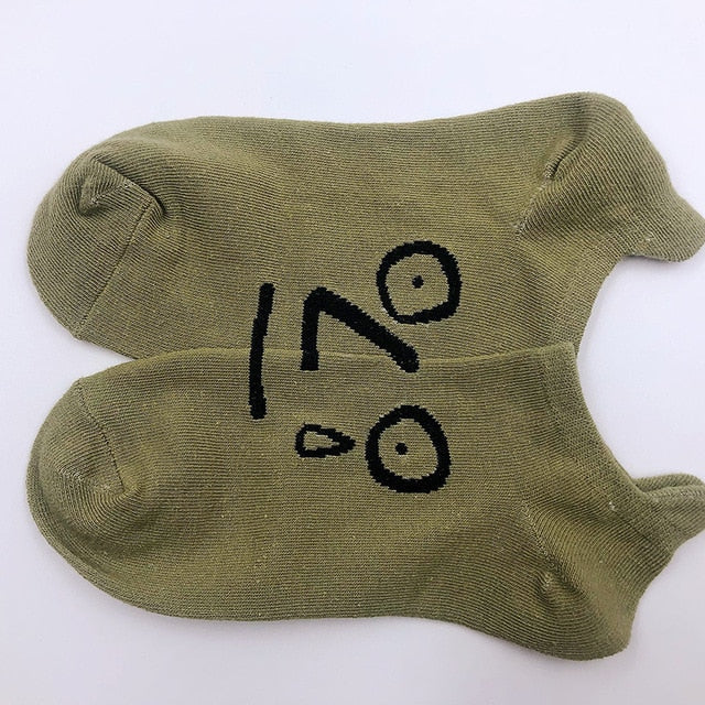 Women 2020 funny face socks cotton