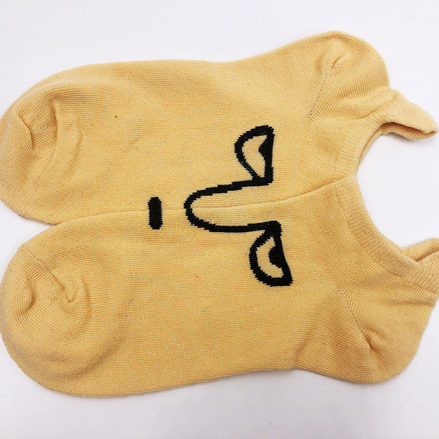 Women 2020 funny face socks cotton