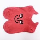 Women 2020 funny face socks cotton
