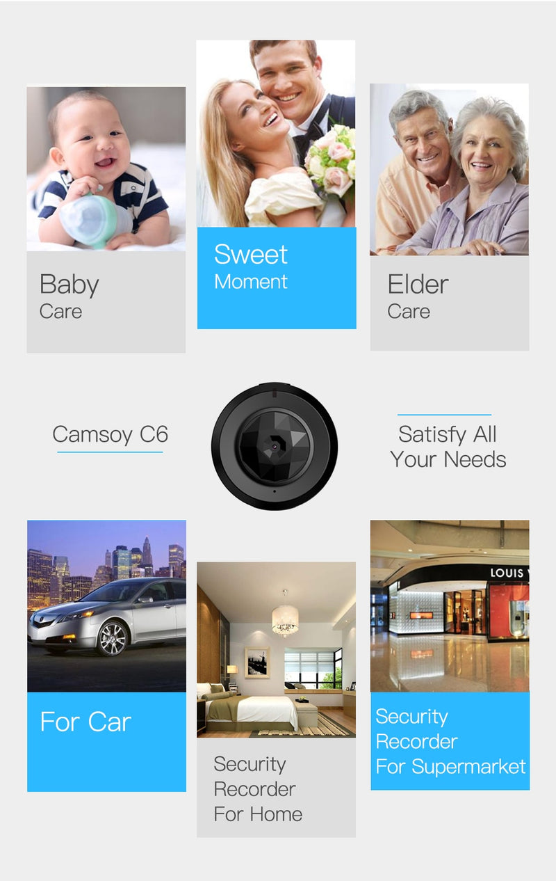 Mini Smallest Camera HD 720P With Night Vision IP WIFI