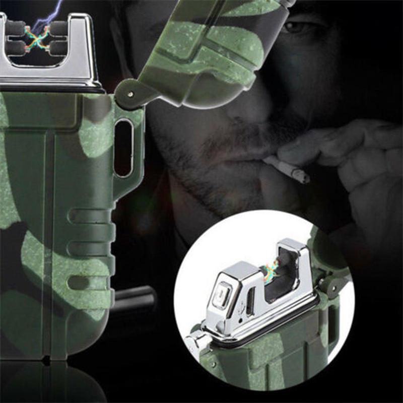 Usb Charging Electronic Lighter Fire Starter Waterproof & Windproof Outdoor Camping Lighter Multifunctional Tools