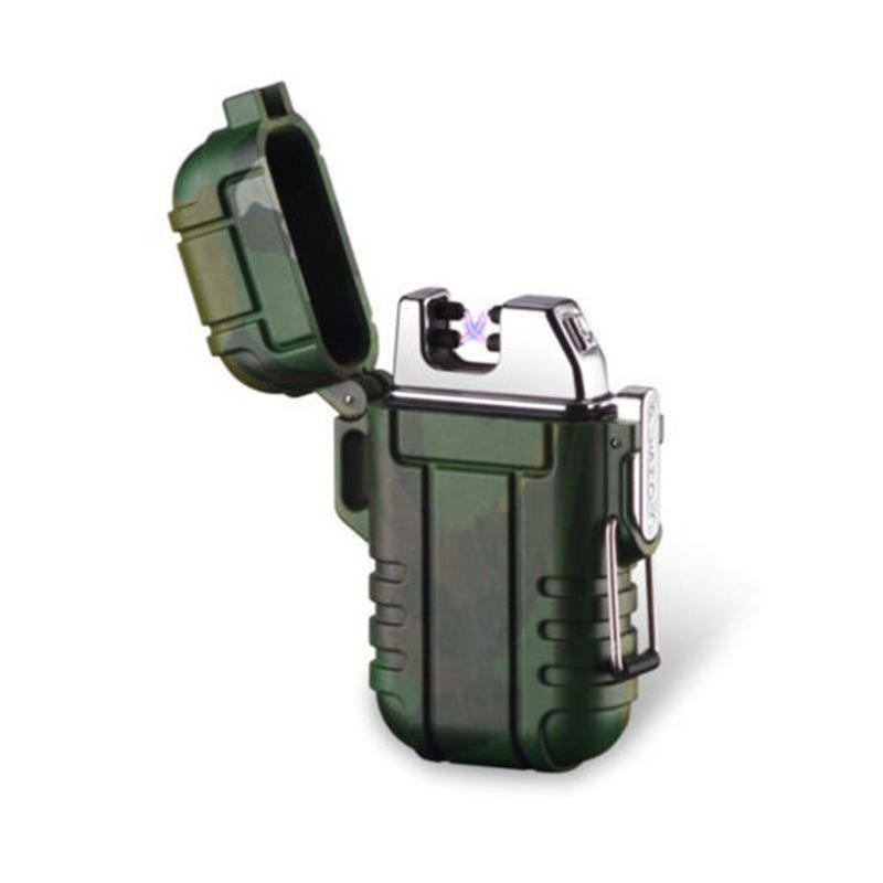 Usb Charging Electronic Lighter Fire Starter Waterproof & Windproof Outdoor Camping Lighter Multifunctional Tools