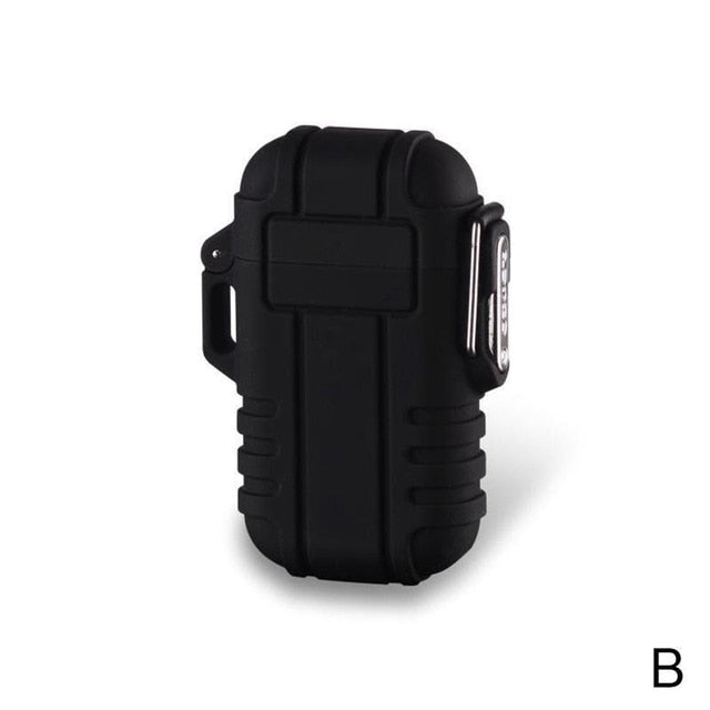 Usb Charging Electronic Lighter Fire Starter Waterproof & Windproof Outdoor Camping Lighter Multifunctional Tools