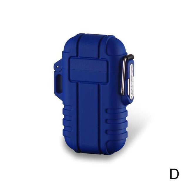 Usb Charging Electronic Lighter Fire Starter Waterproof & Windproof Outdoor Camping Lighter Multifunctional Tools