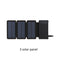 Solar Panel Charger Mobile Power 10000mAh Mobile Phone Battery Dual USB Port Outdoor Portable Folding Waterproof Power Supply