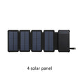 Solar Panel Charger Mobile Power 10000mAh Mobile Phone Battery Dual USB Port Outdoor Portable Folding Waterproof Power Supply