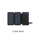 Solar Panel Charger Mobile Power 10000mAh Mobile Phone Battery Dual USB Port Outdoor Portable Folding Waterproof Power Supply