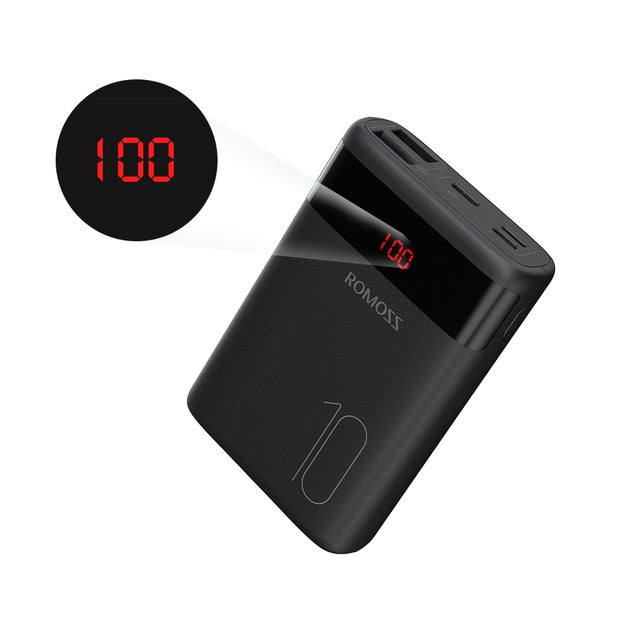 10000mAh Power Bank With Double USB Port Powerbank External Battery Pack  For iPhone