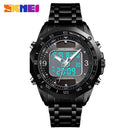 Men's Watches Solar Sports Digital Quartz  Full Steel Waterproof LED Wrist Watch
