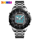 Men's Watches Solar Sports Digital Quartz  Full Steel Waterproof LED Wrist Watch