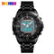 Men's Watches Solar Sports Digital Quartz  Full Steel Waterproof LED Wrist Watch