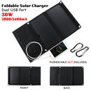 Sunpower 30W 5V Foldable Solar Panel Charger Solar Power Bank Dual USB