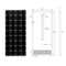 Solar panel 100W 18V Glass 2PCS 3PCS 4PCS solar Panels 200W 300W 400W flexible bsolaire Monocrystalline board