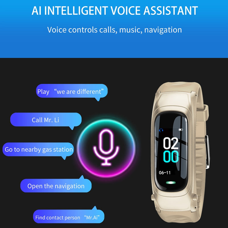 Jelly Comb Smart Watch Bluetooth Earphone 2 In 1 Bluetooth 5.0 Chip IP67 Waterproof Sport SmartWatch for IOS Android Call Dial