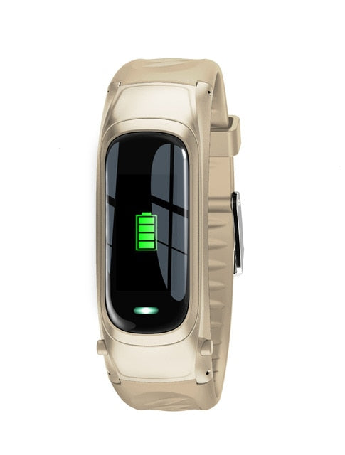 Jelly Comb Smart Watch Bluetooth Earphone 2 In 1 Bluetooth 5.0 Chip IP67 Waterproof Sport SmartWatch for IOS Android Call Dial