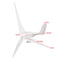 6000W 12/24/48V Wind Power Turbines Generator 3/5 Wind Blades Option With Charge Controller