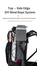 60L+5L Camping Hiking Climbing Backpack Breathable Lightweight About 1160g With Rain Cover