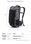 60L+5L Camping Hiking Climbing Backpack Breathable Lightweight About 1160g With Rain Cover