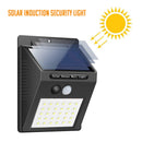 Solar Powered Wall 30 LED Outdoor  Waterproof light with PIR Motion Sensor