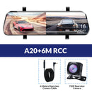 Car DVR 10 Inch Touch Screen Video Recorder Stream Mirror With Rear View Camera  night vision dash cam