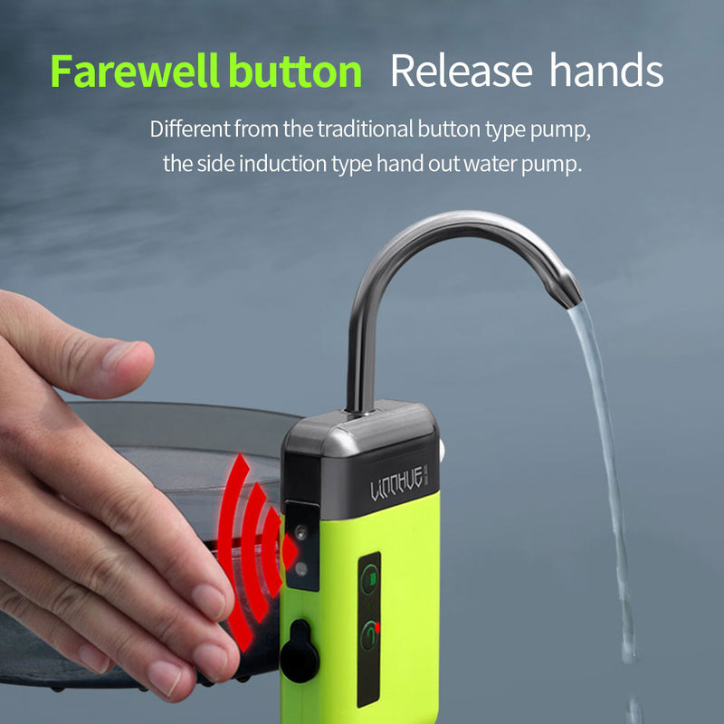Outdoor Fishing Oxygen Pump Water Absorber Accessories 3 Modes Small Portable Smart Durable Automatic Induction LED Lighting