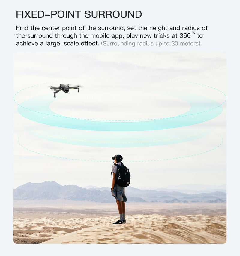 2020 new drone brushless motor 4KHD equipment stable PTZ 5G WIFI GPS system supports TF card, remote control 1.2km