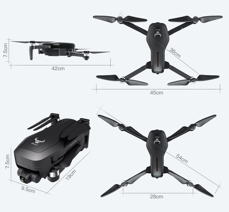 2020 new drone brushless motor 4KHD equipment stable PTZ 5G WIFI GPS system supports TF card, remote control 1.2km