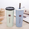 Eco friendly wheat straw Water Cup Portable with double lid