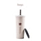 Eco friendly wheat straw Water Cup Portable with double lid