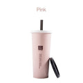 Eco friendly wheat straw Water Cup Portable with double lid