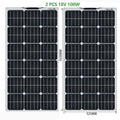 Solar panel 100W 18V Glass 2PCS 3PCS 4PCS solar Panels 200W 300W 400W flexible bsolaire Monocrystalline board