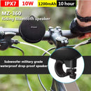 Bluetooth Speaker Bicycle Column Waterproof  Boombox Soundbar Woofer Hands Free
