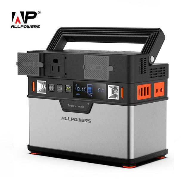 ALLPOWERS 110 V  AC Power Bank Pure Sine Wave Portable Generator Power Station Powering Car Refrigerator TV Drone Laptops.