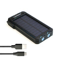 ALLPOWERS 15000mAh Power Bank Waterproof Solar Power Bank Phone External Battery Charger for iPhone iPad Samsung Huawei Xiaomi Nokia Pixel