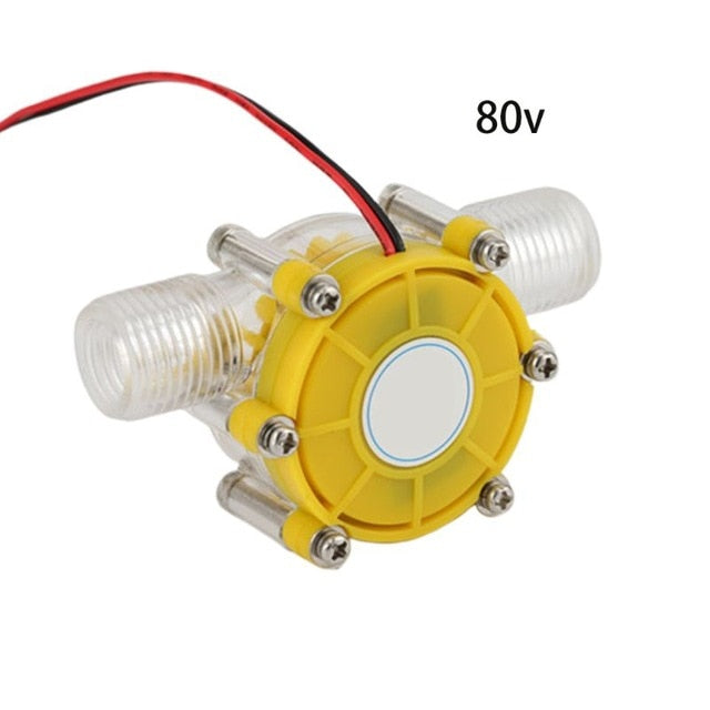 DC 5V/12V/80V 10W Water Flow Pump Mini Turbine Flow Conversion Hydro Generator