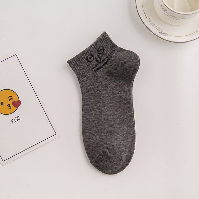 Women 2020 funny face socks cotton