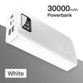 Power Bank 30000 mAh TypeC Micro USB Fast Charging Powerbank LED Display